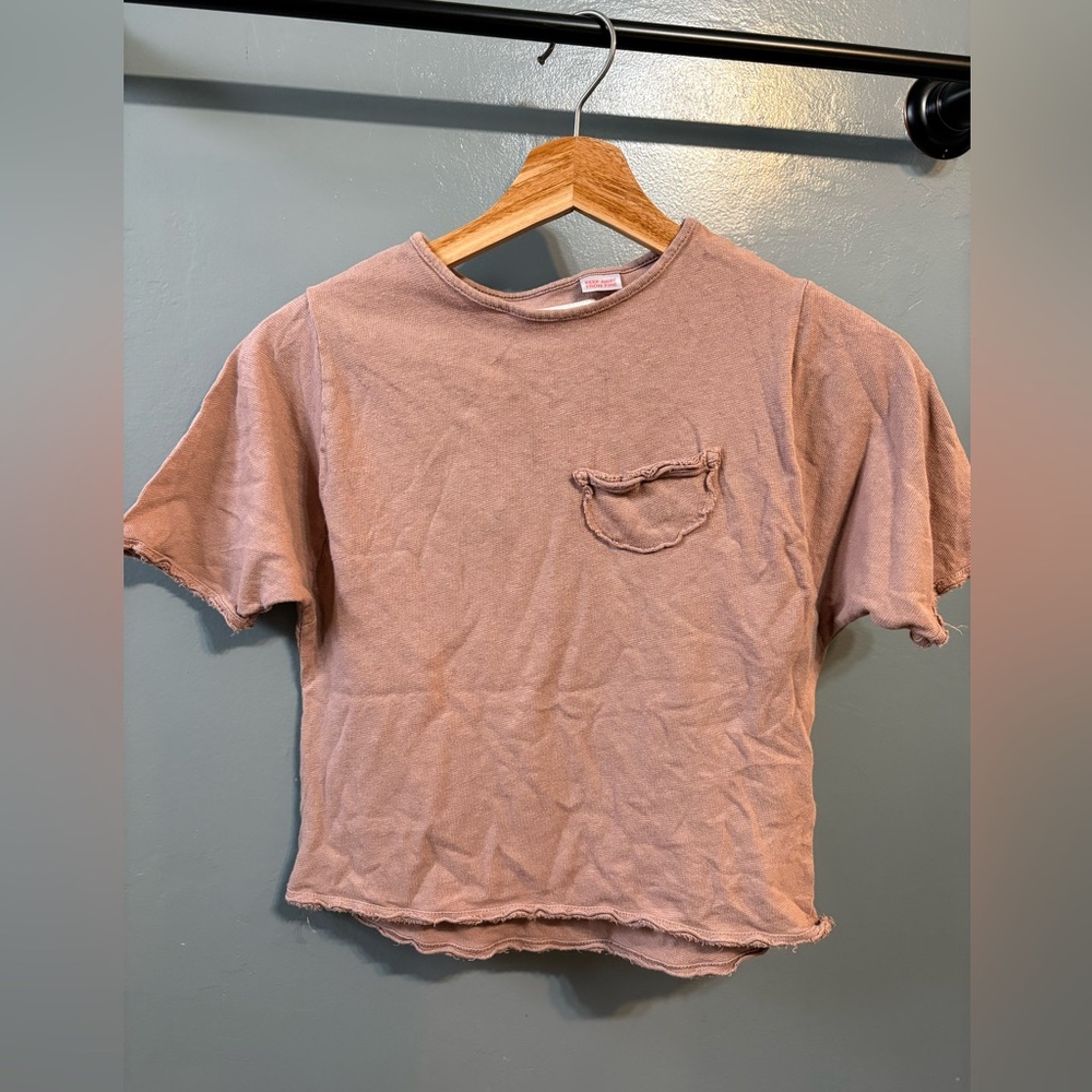 Zara unisex clay colored top